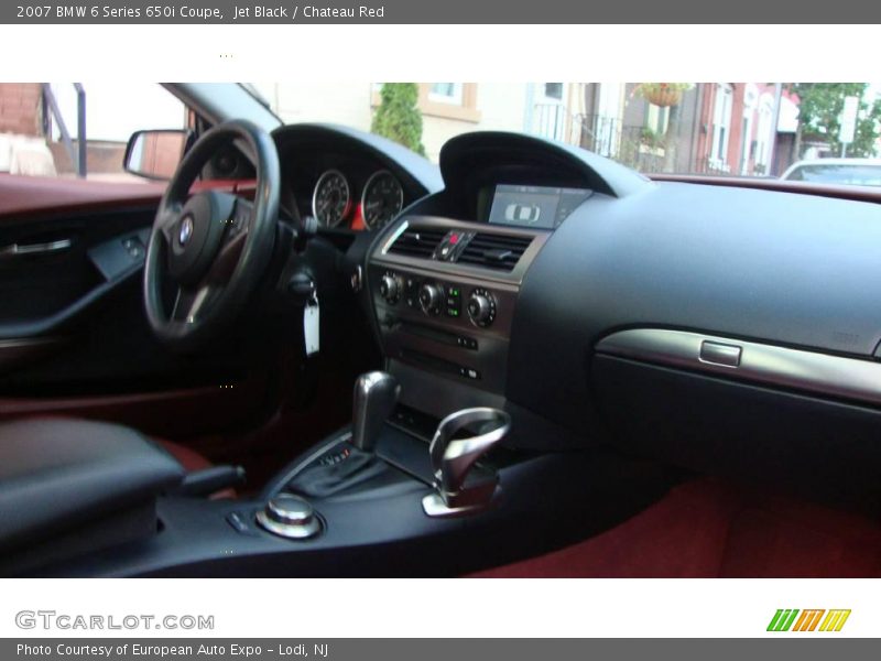 Jet Black / Chateau Red 2007 BMW 6 Series 650i Coupe