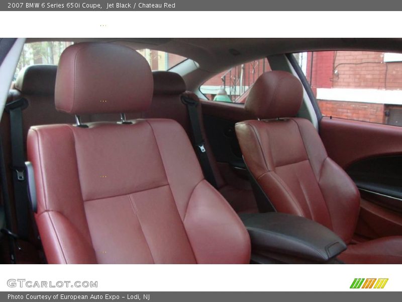 Jet Black / Chateau Red 2007 BMW 6 Series 650i Coupe