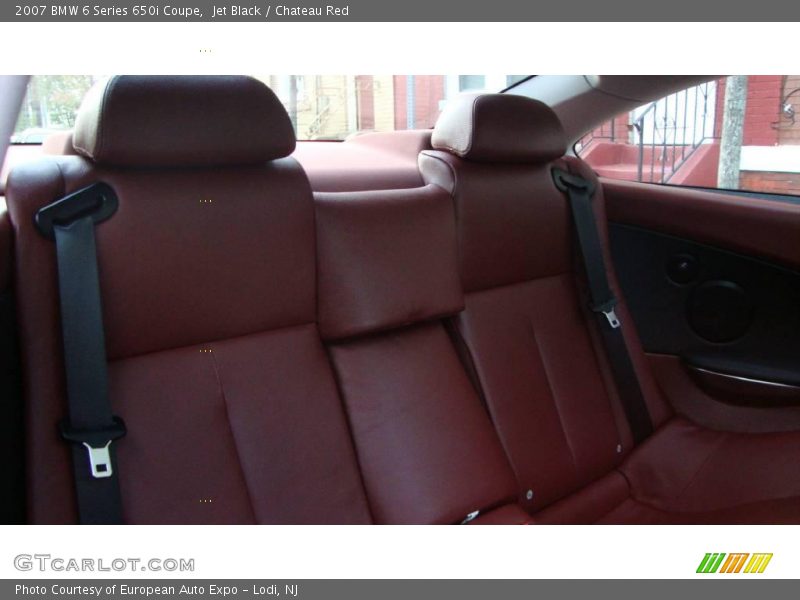 Jet Black / Chateau Red 2007 BMW 6 Series 650i Coupe