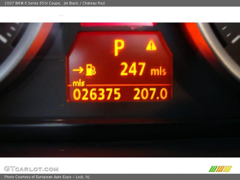 Jet Black / Chateau Red 2007 BMW 6 Series 650i Coupe