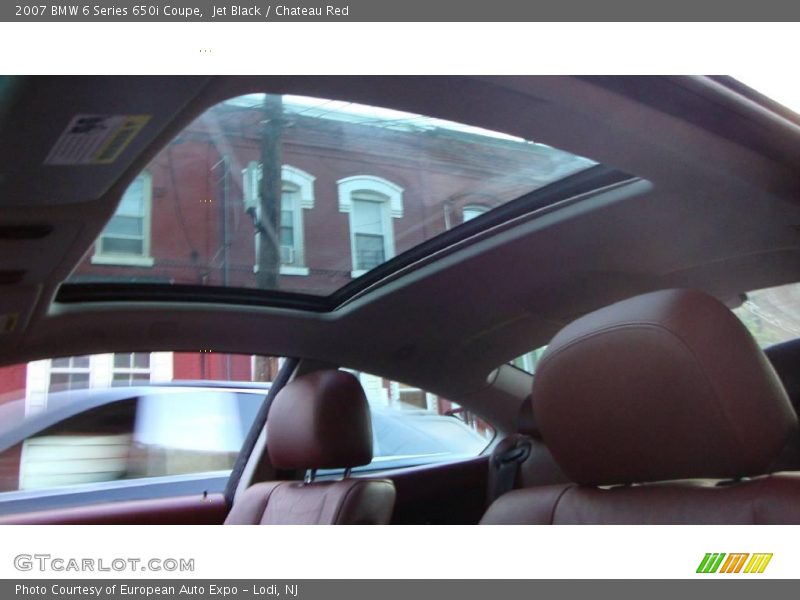 Jet Black / Chateau Red 2007 BMW 6 Series 650i Coupe