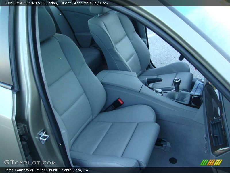 Olivine Green Metallic / Grey 2005 BMW 5 Series 545i Sedan