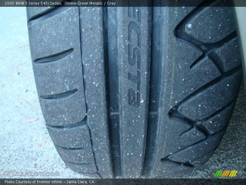 Olivine Green Metallic / Grey 2005 BMW 5 Series 545i Sedan
