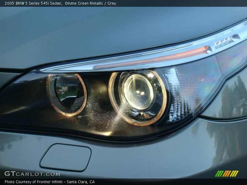 Olivine Green Metallic / Grey 2005 BMW 5 Series 545i Sedan