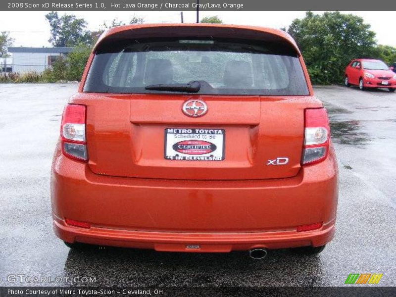 Hot Lava Orange / Charcoal Gray/Lava Orange 2008 Scion xD Release Series 1.0