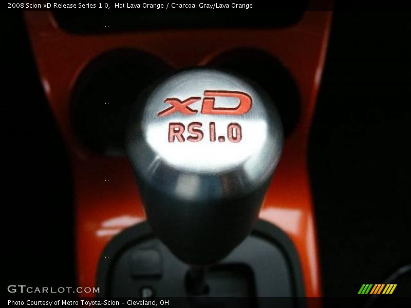 Hot Lava Orange / Charcoal Gray/Lava Orange 2008 Scion xD Release Series 1.0