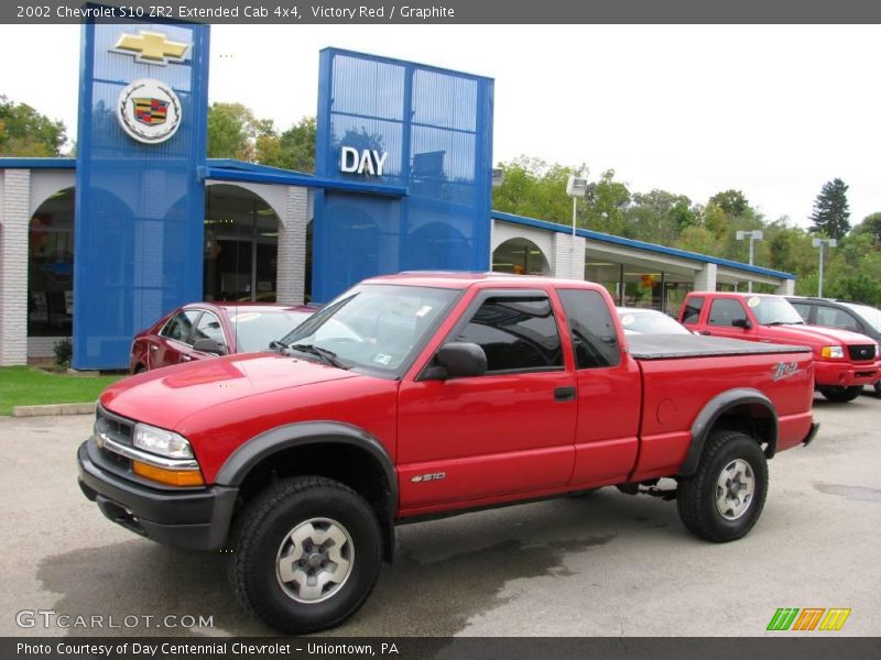Victory Red / Graphite 2002 Chevrolet S10 ZR2 Extended Cab 4x4