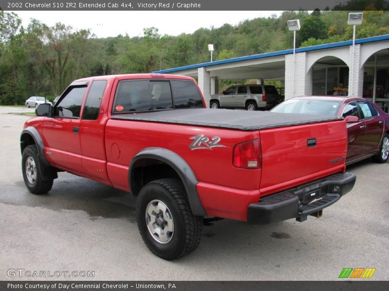 Victory Red / Graphite 2002 Chevrolet S10 ZR2 Extended Cab 4x4