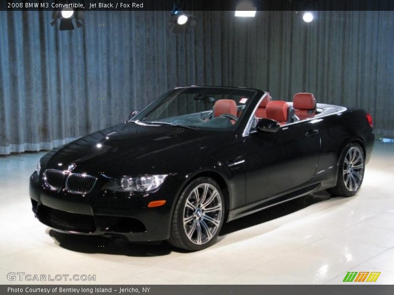 Jet Black / Fox Red 2008 BMW M3 Convertible