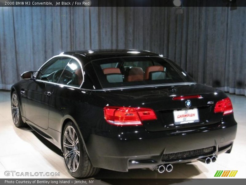 Jet Black / Fox Red 2008 BMW M3 Convertible