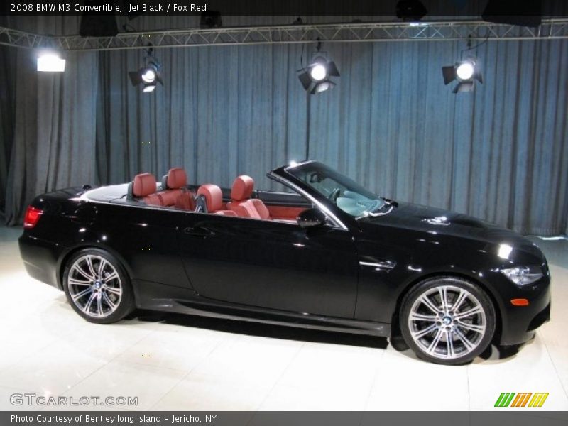 Jet Black / Fox Red 2008 BMW M3 Convertible