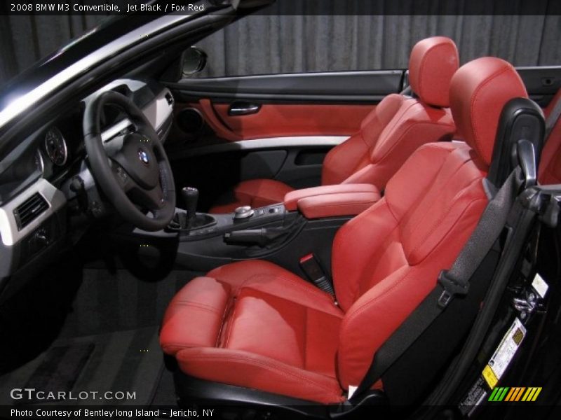 Jet Black / Fox Red 2008 BMW M3 Convertible