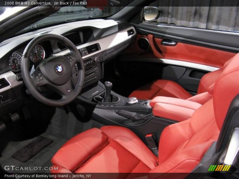 Jet Black / Fox Red 2008 BMW M3 Convertible