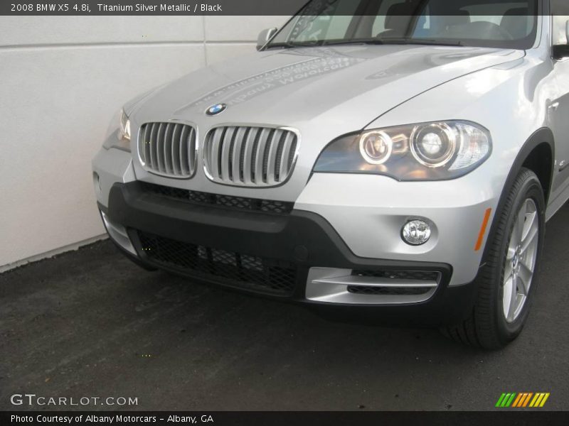 Titanium Silver Metallic / Black 2008 BMW X5 4.8i