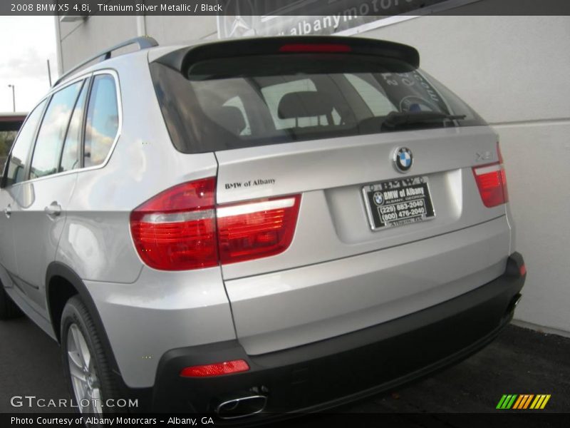 Titanium Silver Metallic / Black 2008 BMW X5 4.8i