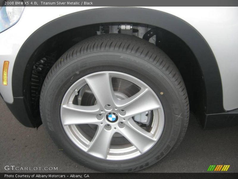 Titanium Silver Metallic / Black 2008 BMW X5 4.8i