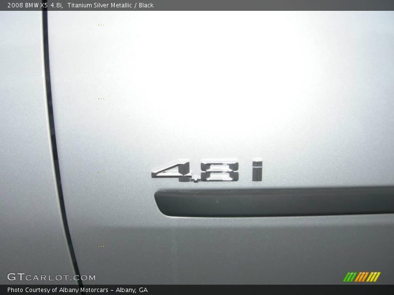 Titanium Silver Metallic / Black 2008 BMW X5 4.8i