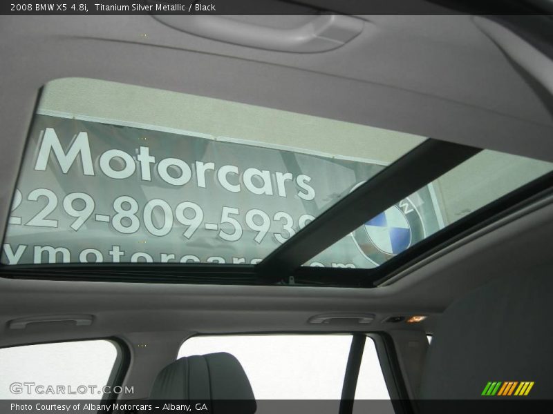 Titanium Silver Metallic / Black 2008 BMW X5 4.8i