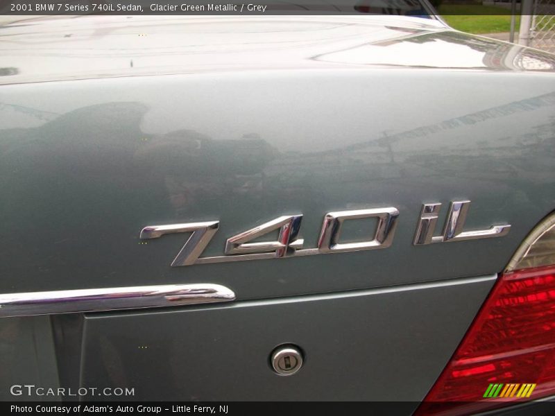 Glacier Green Metallic / Grey 2001 BMW 7 Series 740iL Sedan