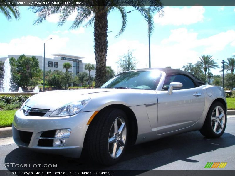 Silver Pearl / Black 2007 Saturn Sky Roadster