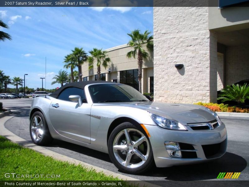 Silver Pearl / Black 2007 Saturn Sky Roadster