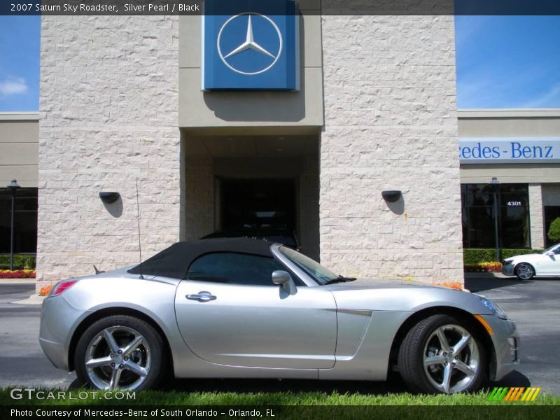 Silver Pearl / Black 2007 Saturn Sky Roadster