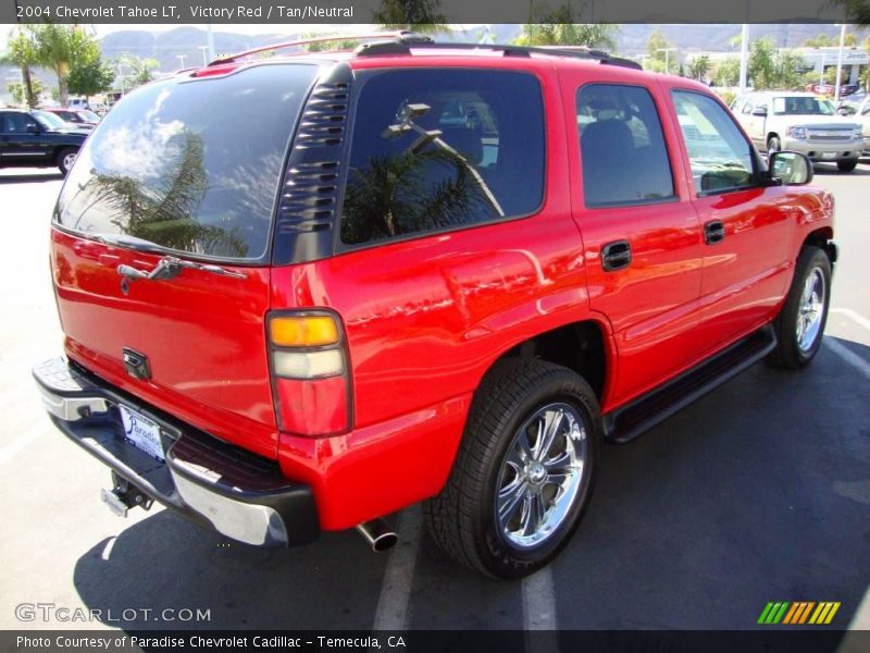 Victory Red / Tan/Neutral 2004 Chevrolet Tahoe LT
