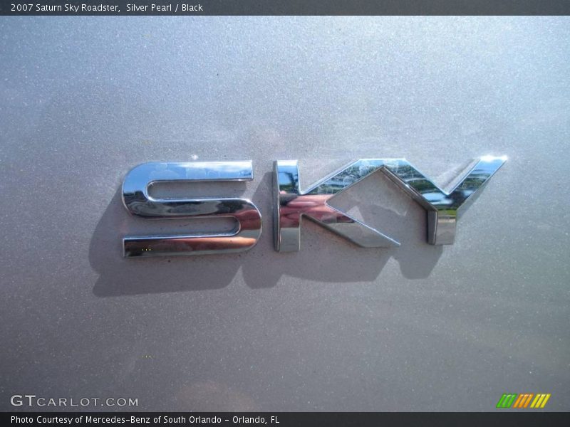 Silver Pearl / Black 2007 Saturn Sky Roadster