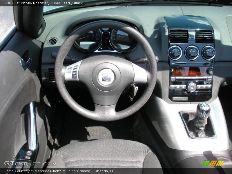 Silver Pearl / Black 2007 Saturn Sky Roadster