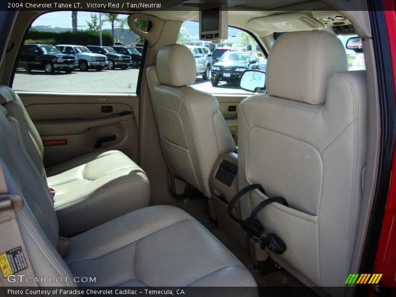 Victory Red / Tan/Neutral 2004 Chevrolet Tahoe LT