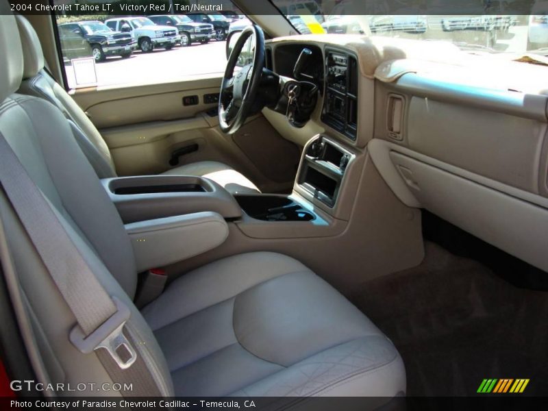 Victory Red / Tan/Neutral 2004 Chevrolet Tahoe LT