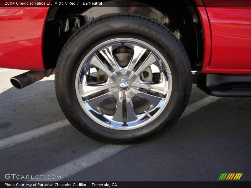 Victory Red / Tan/Neutral 2004 Chevrolet Tahoe LT