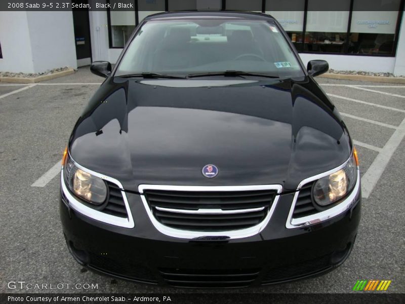 Black / Black 2008 Saab 9-5 2.3T Sedan