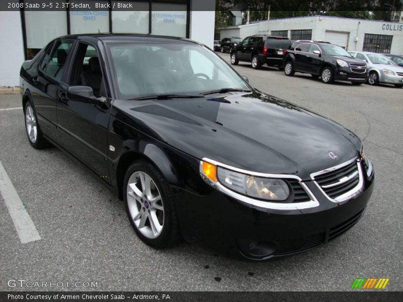 Black / Black 2008 Saab 9-5 2.3T Sedan