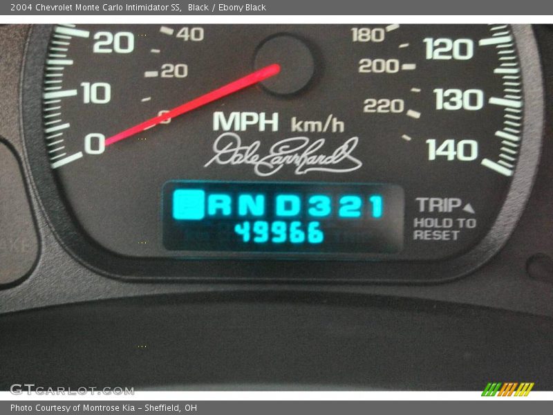 Black / Ebony Black 2004 Chevrolet Monte Carlo Intimidator SS