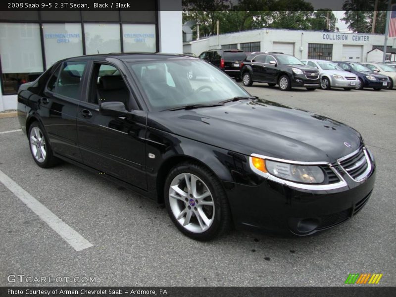 Black / Black 2008 Saab 9-5 2.3T Sedan