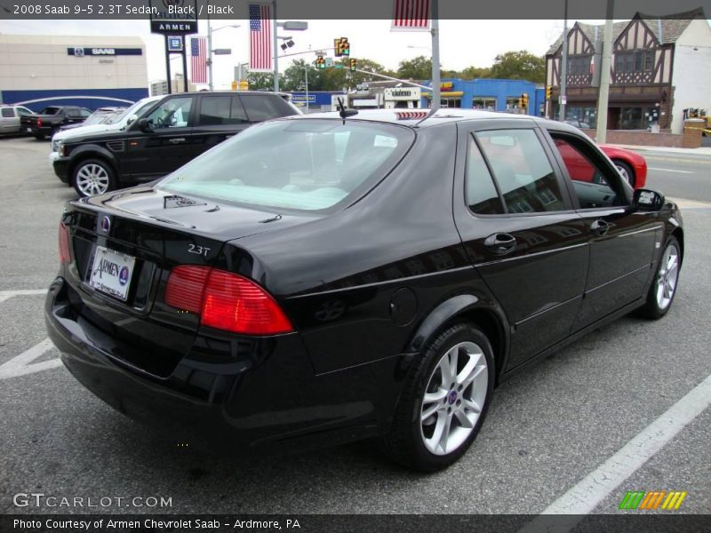 Black / Black 2008 Saab 9-5 2.3T Sedan