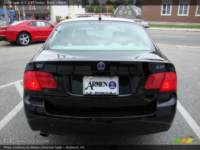 Black / Black 2008 Saab 9-5 2.3T Sedan