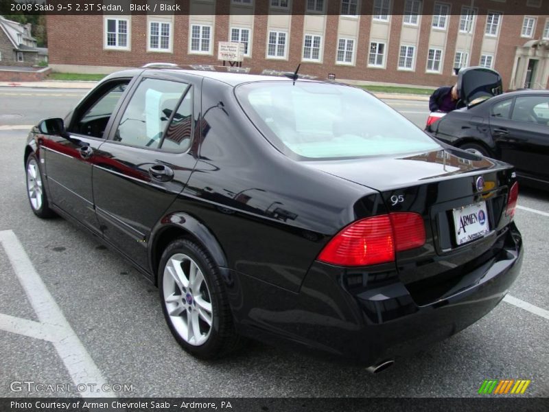Black / Black 2008 Saab 9-5 2.3T Sedan