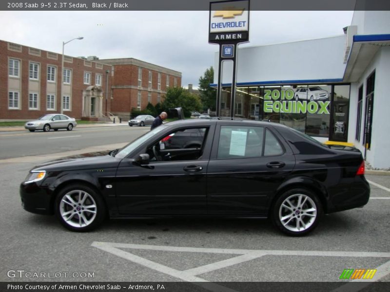 Black / Black 2008 Saab 9-5 2.3T Sedan