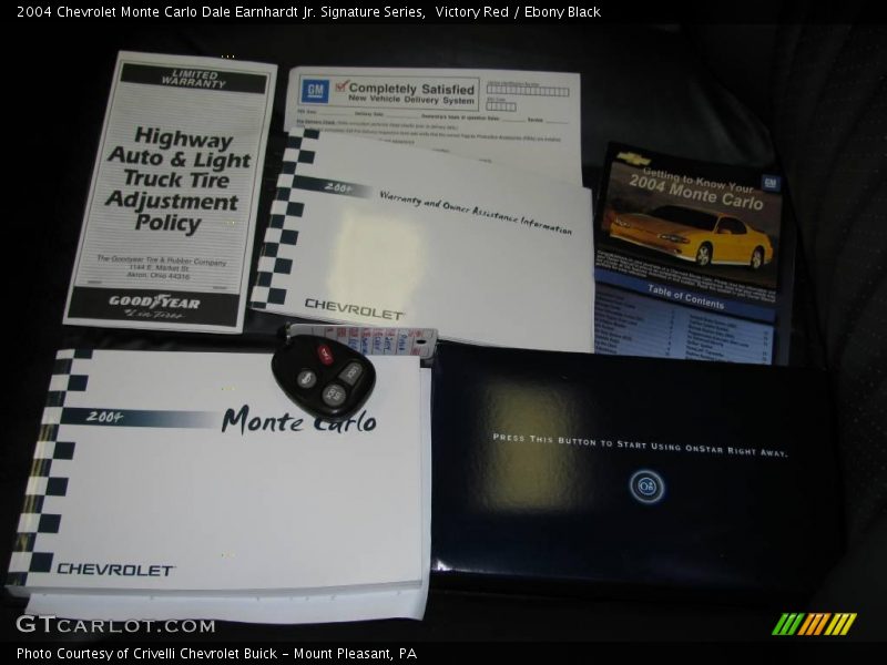 Victory Red / Ebony Black 2004 Chevrolet Monte Carlo Dale Earnhardt Jr. Signature Series