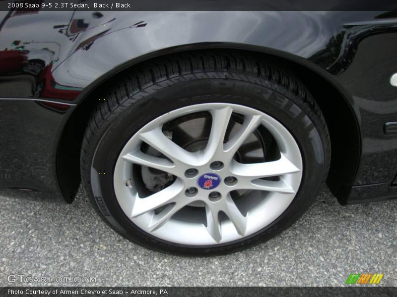 Black / Black 2008 Saab 9-5 2.3T Sedan