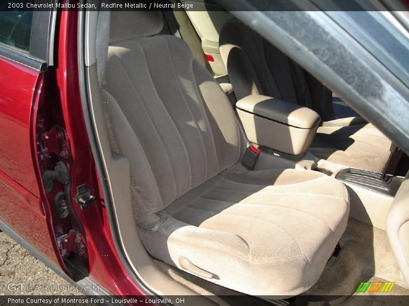 Redfire Metallic / Neutral Beige 2003 Chevrolet Malibu Sedan