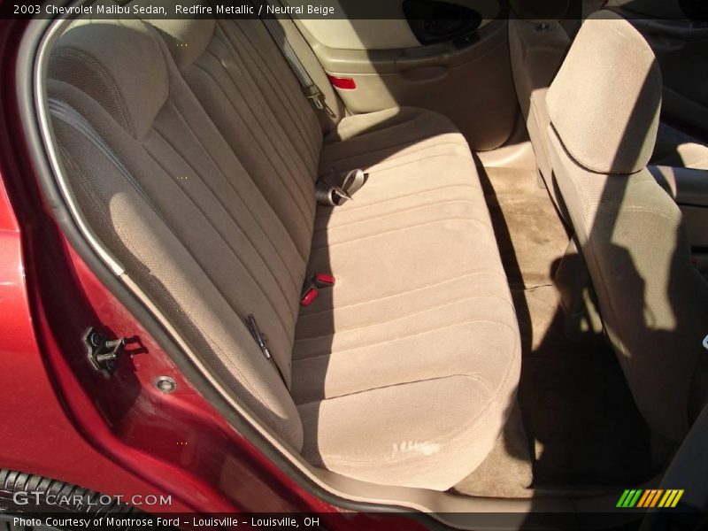 Redfire Metallic / Neutral Beige 2003 Chevrolet Malibu Sedan