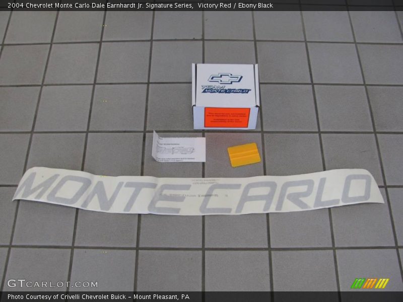 Victory Red / Ebony Black 2004 Chevrolet Monte Carlo Dale Earnhardt Jr. Signature Series