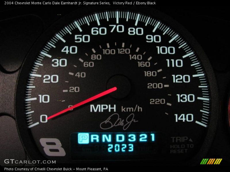 Victory Red / Ebony Black 2004 Chevrolet Monte Carlo Dale Earnhardt Jr. Signature Series