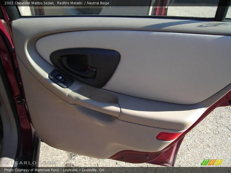Redfire Metallic / Neutral Beige 2003 Chevrolet Malibu Sedan