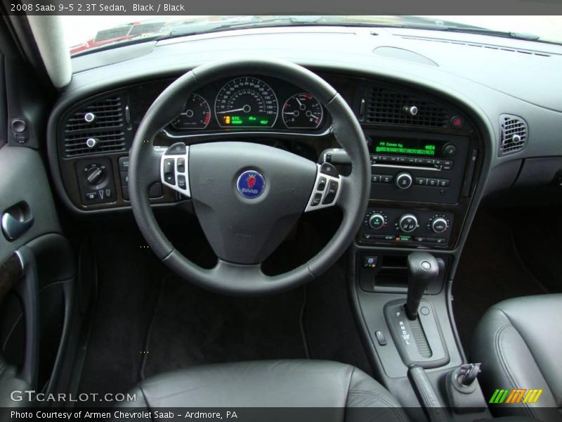 Black / Black 2008 Saab 9-5 2.3T Sedan
