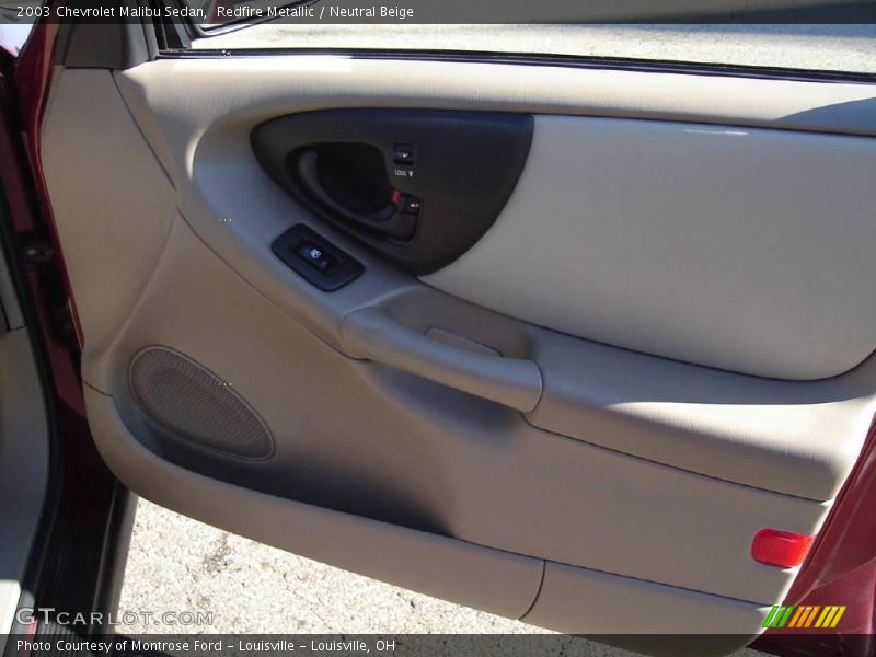 Redfire Metallic / Neutral Beige 2003 Chevrolet Malibu Sedan