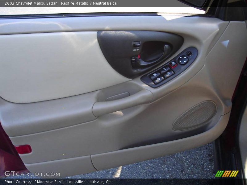 Redfire Metallic / Neutral Beige 2003 Chevrolet Malibu Sedan